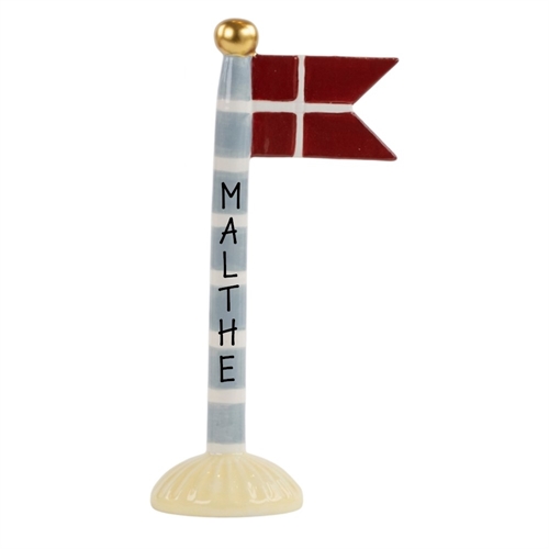 Flag Lyseblå H: 19cm keramik
