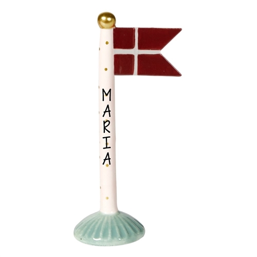Flag Lyserød H: 19cm keramik