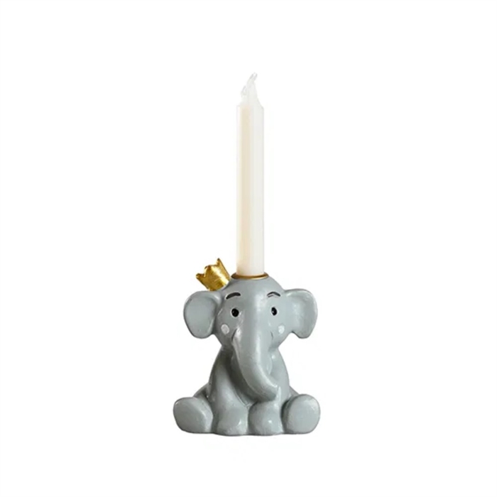 Lysestage med Elefant