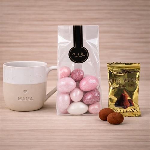 Cappuccino kop mama med chokolade