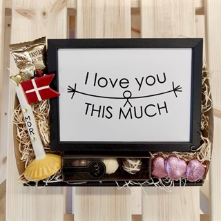 Gavekurv til mor med Flag og plakat