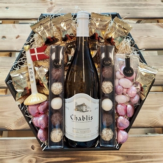 Gavekurv Chablis Hvidvin & Keramikflag