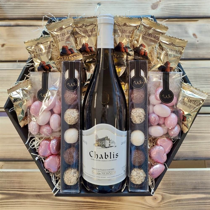 Gavekurv Chablis Hvidvin & Chokolade