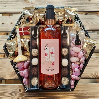 Gavekurv Rosévin & mor keramikflag