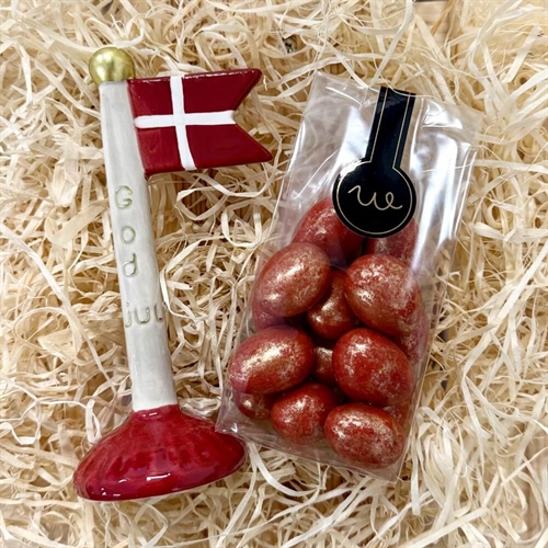 God jul keramik flag med chokolade