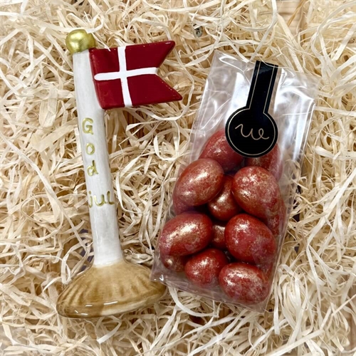 God jul keramik flag med chokolademandler