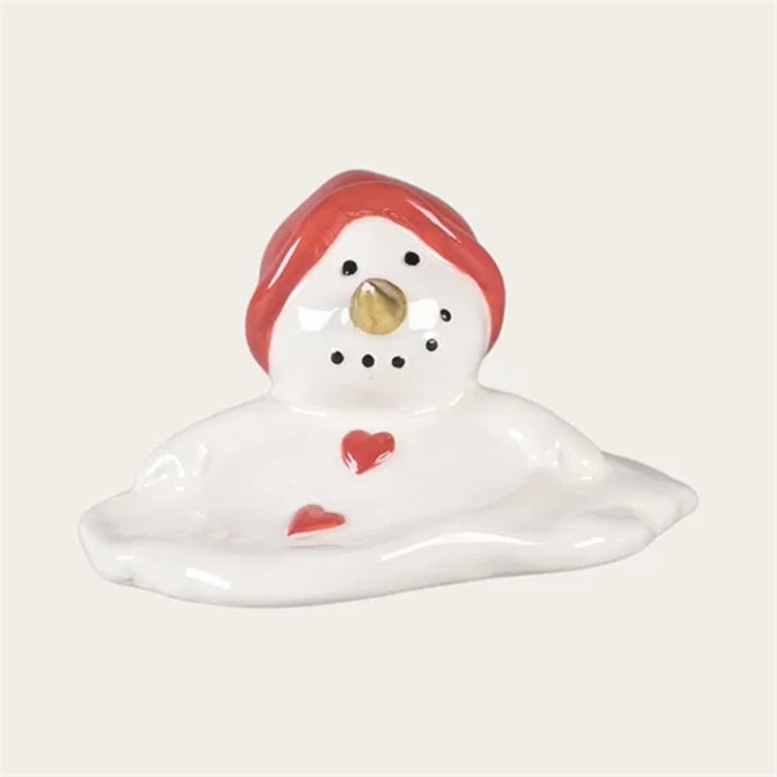 Keramik snemand H: 5 cm