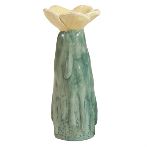Vase blomst Mint H: 15 cm