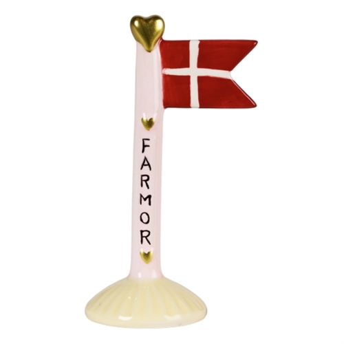 Flag Farmor H: 14cm - Lyserød