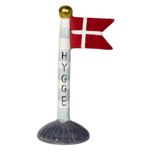 Flag Hygge i blå 14 cm