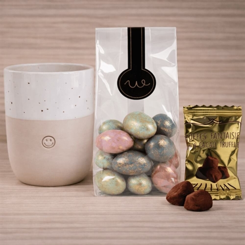 Smiley krus med chokolade