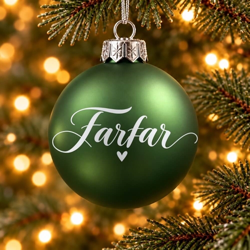 Julekugle til Farfar
