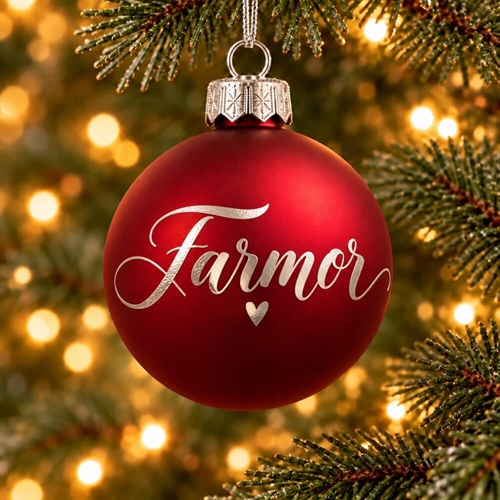 Julekugle til Farmor