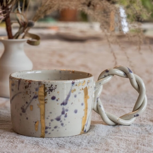 Keramik kop Splash blomme