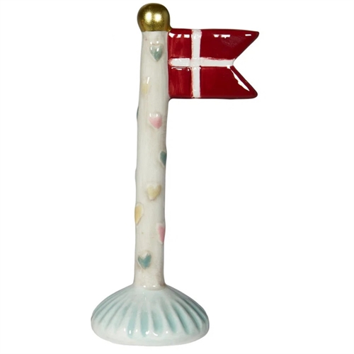 Flag med hjerter 14 cm
