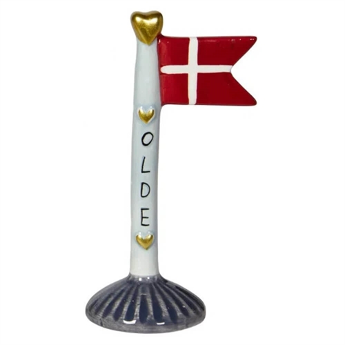 Flag OLDE - Blå H: 14cm