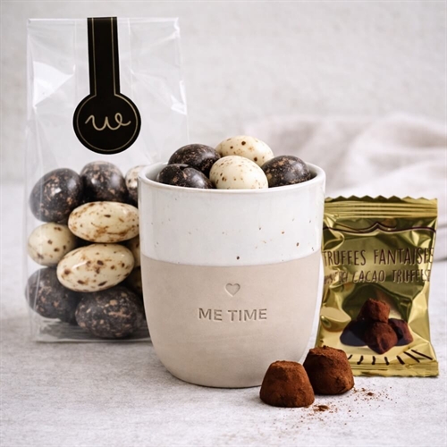 Me time krus med chokolade