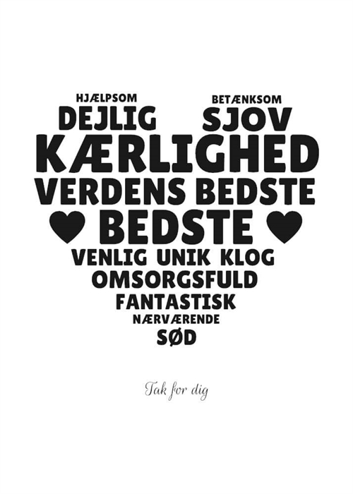 Bedste - 15x21 cm