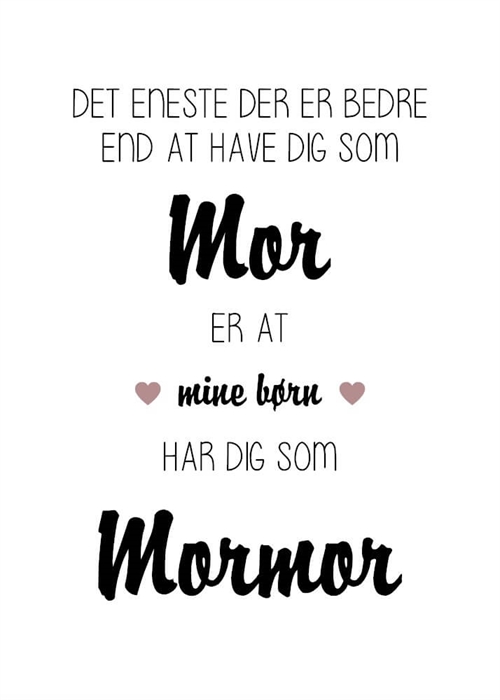 Mormor og mine børn - 15x21 cm