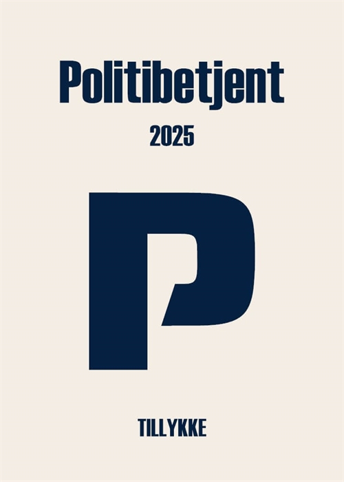Politibetjent 2025 - 15x21 cm