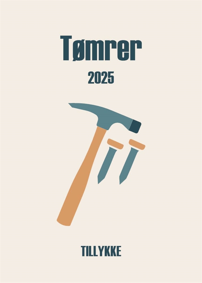 Tømrer 2025 - 21x30 cm