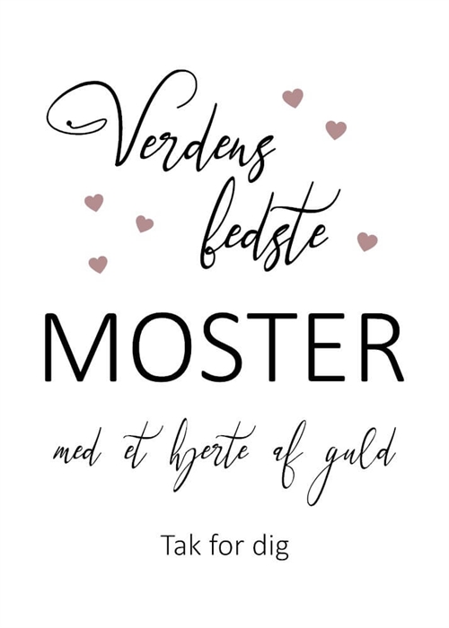Tak for dig moster - 15x21cm