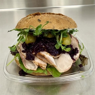 Sandwich med Kamsteg og rødkål
