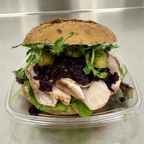 Sandwich med Kamsteg og rødkål