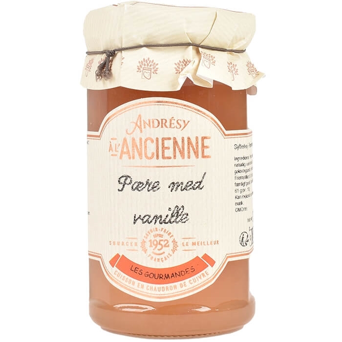 Pære m/ Vanilje syltetøj