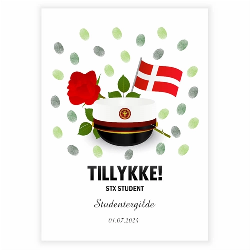 STX studenter plakat til studentergilde fingeraftryk