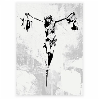 Banksy - Jesus Plakat