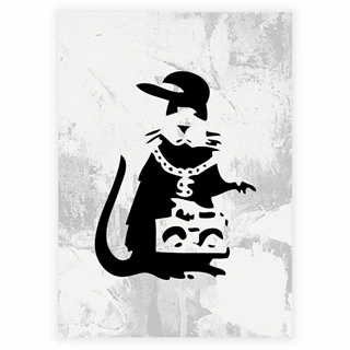 Banksy - Undergrunds rap Plakat