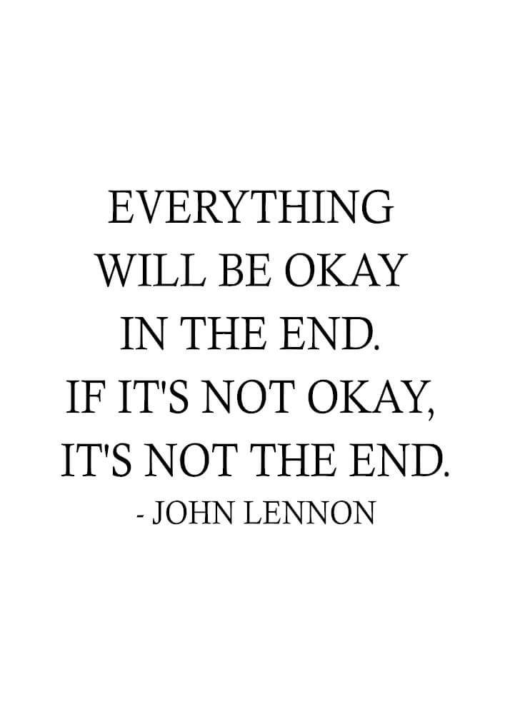 John Lennon - Everything will be Okay - plakat