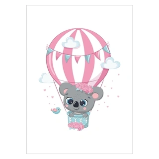 Plakat - Koala i luftballon