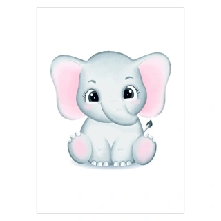 Plakat - Watercolor elephant