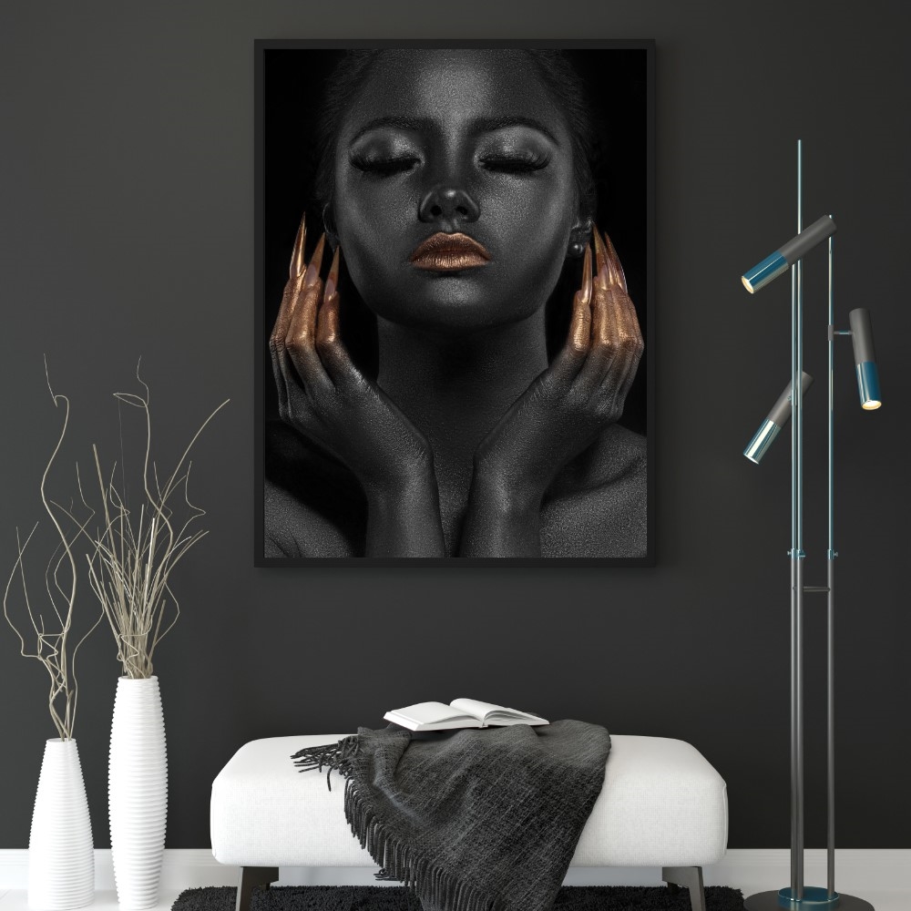 Plakat kvinde i sort