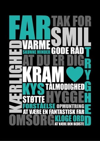 Plakat - Tak for kærlighed