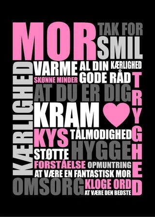 Plakat - Mor tak for kærlighed