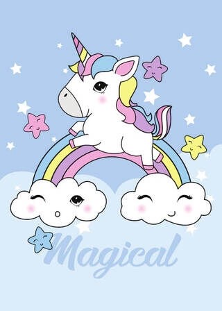 Plakat - Magisk Unicorn