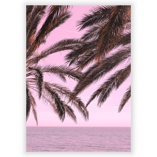 Plakat med Palme pink