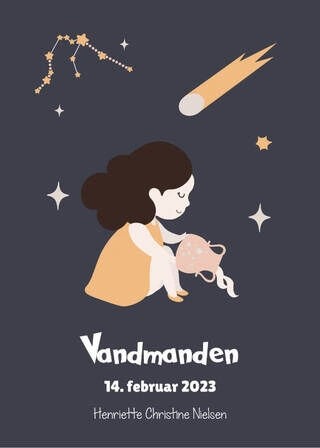 Personlig Stenbukken Vandmanden- Plakat