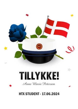 Tillykke HTX Student - Plakat