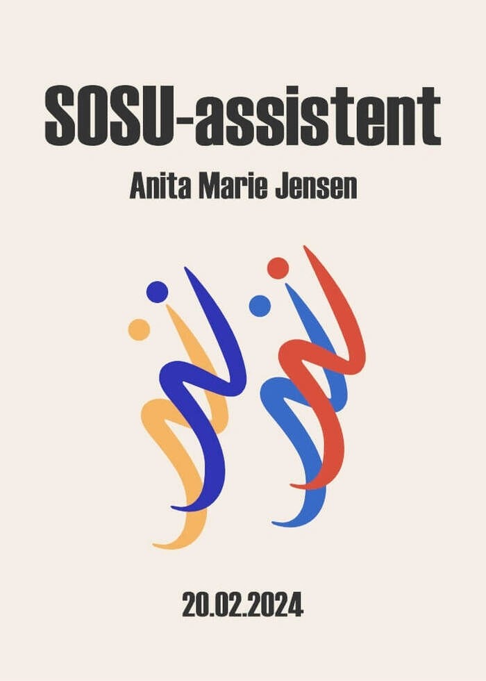 Nyuddannet sosu-assistent - Plakat