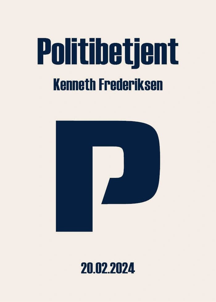 Nyuddannet politibetjent Plakat