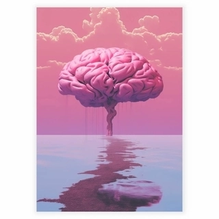 Lyserød hjerne eksplosion - Plakat 