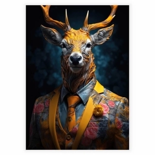 Hjort i jakkesæt - Plakat 