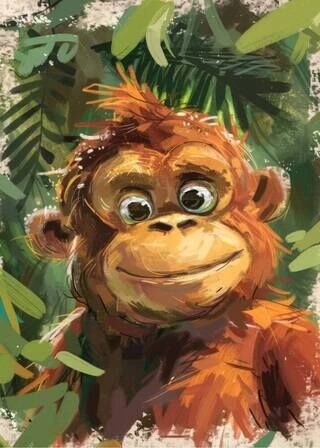 Orangutan Illustration