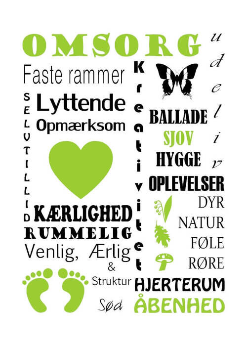 Plakat - Dagplejemor el. børnehave