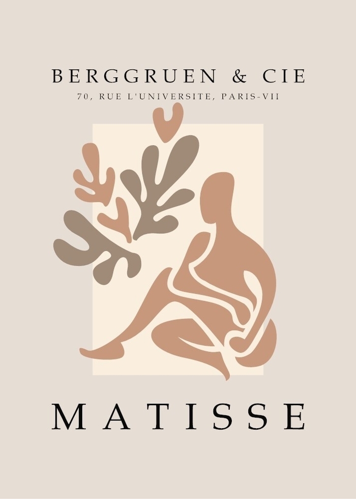 Plakat med matisse kunst til væggen