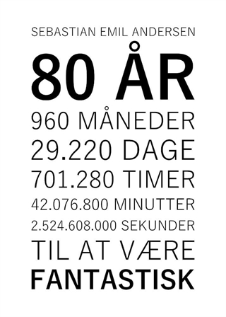 80 års fødselsdags plakat